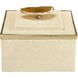 Brenner 5.25 X 5.25 inch Ivory with Brown Box, Set of 2