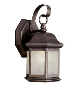 Manchester 1 Light 10 inch Brushed Nickel Outdoor Wall Lantern