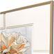A Rose is a Rose / Parchement Petals White and Beige and Green and Metallic Framed Art, The Studio