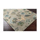 Chanceux 36 X 24 inch Teal/Sage/Dark Green/Emerald/Olive/Charcoal Rugs in 2 x 3, Rectangle
