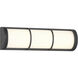 Harper LED 16 inch Matte Black Bathroom Vanity Light Wall Light