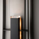 Shadow Box 2 Light 34 inch Coastal Black/Coastal Burnished Steel Outdoor Sconce, Tall