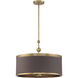 Splendour 5 Light 24.8 inch Aged Antique Brass Pendant Ceiling Light