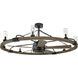 Sawyer 44 inch Matte Black with Driftwood with Driftwood Gray Blades Fan