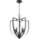 Dakota 5 Light 16 inch Noir Entry Pendant Ceiling Light