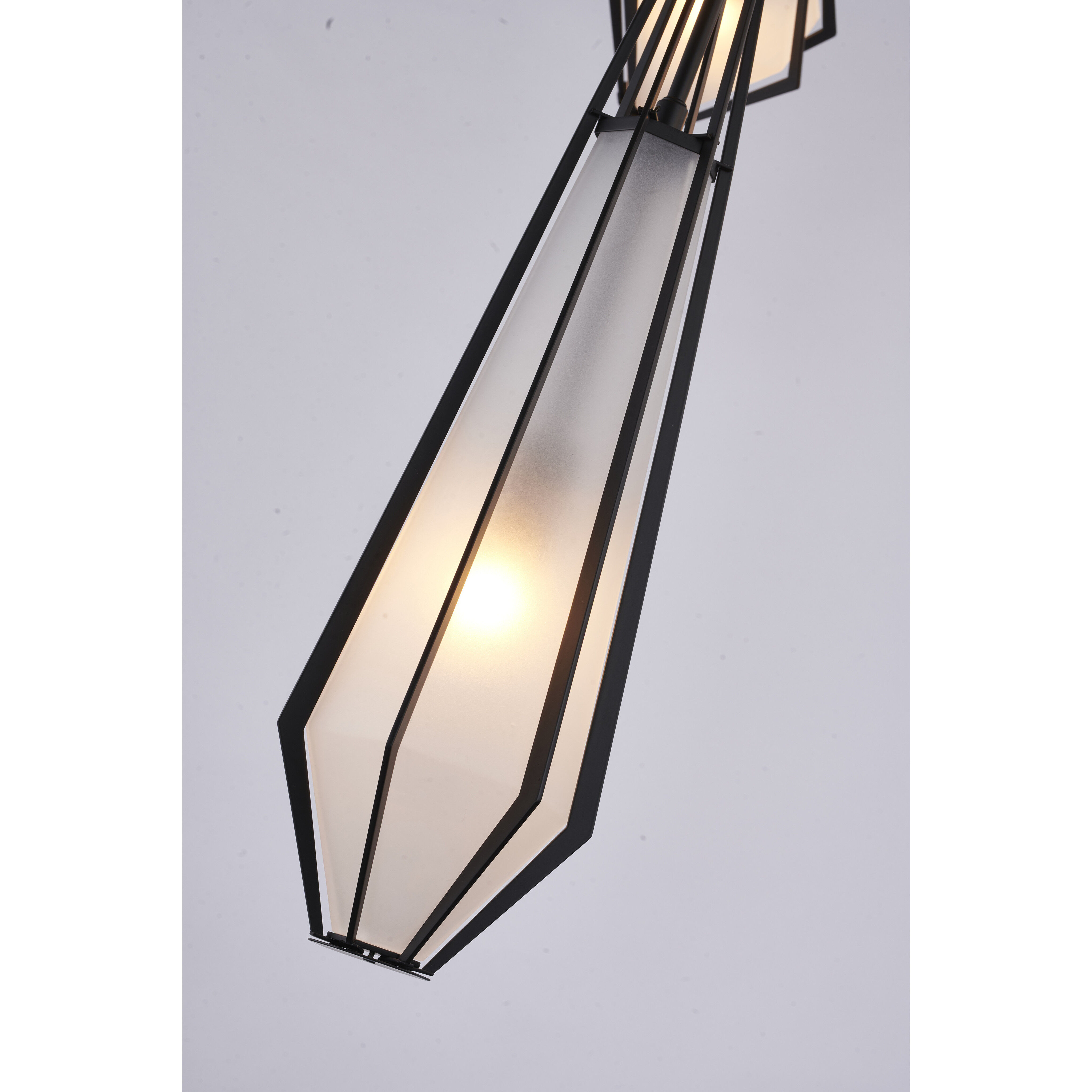 Canada 7 Light 35.43 inch Black Chandelier Ceiling Light