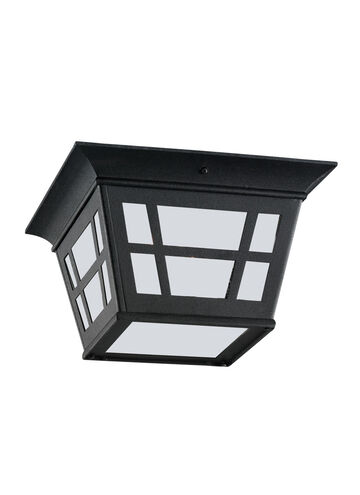 Herrington 2 Light 10.75 inch Black Outdoor Ceiling Flush Mount