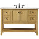 Metropolis 48 X 22 X 34 inch Natural Wood Vanity Sink Set
