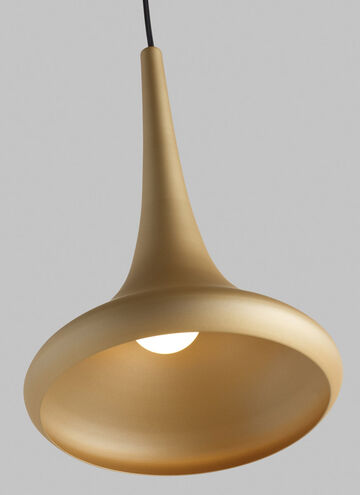 Noema 1 Light 9.7 inch Black/Gold Pendant Ceiling Light in Incandescent