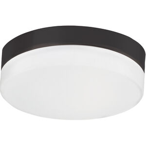 Lomita LED 11 inch Black Flush Mount Ceiling Light, Round