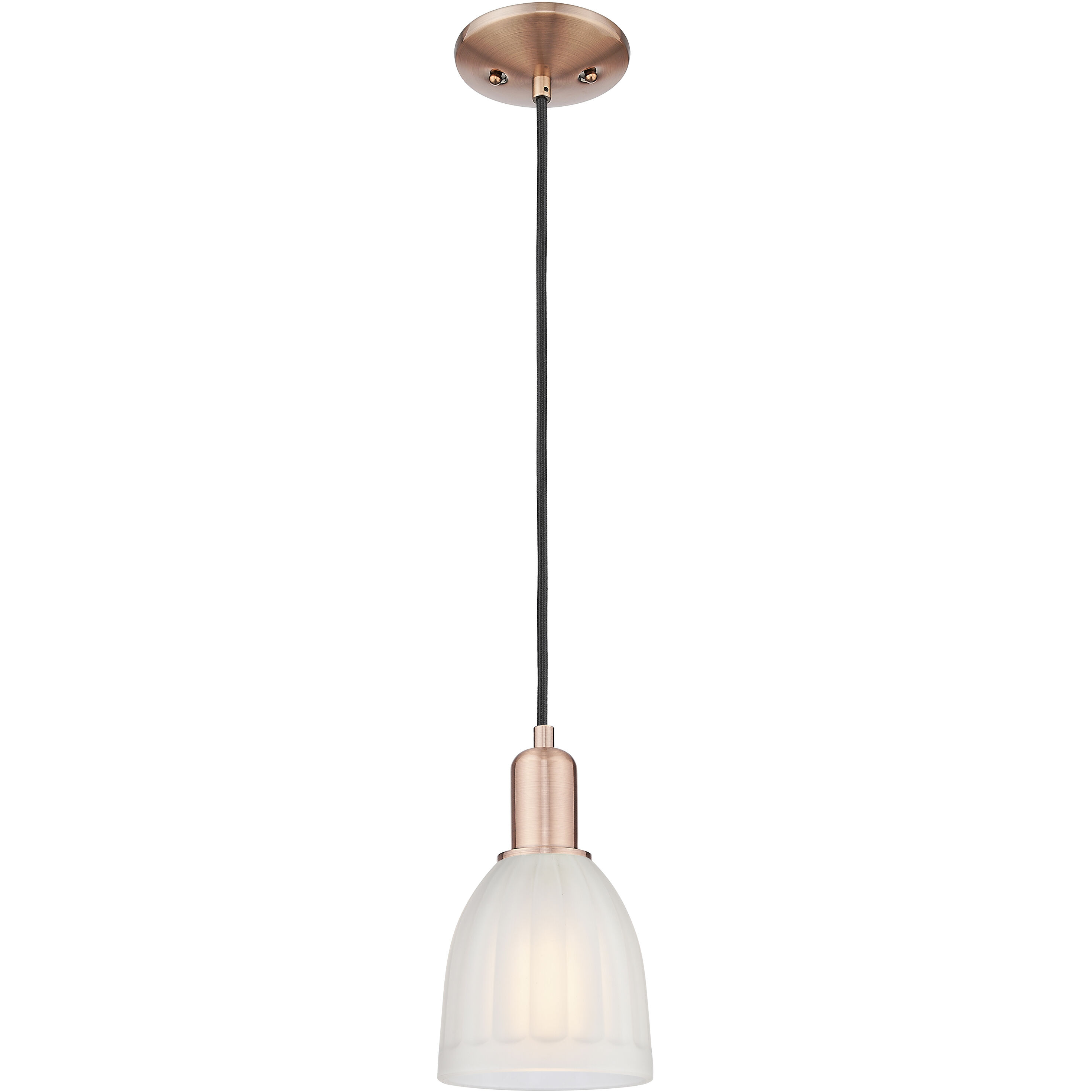 Arcadia Brookfield 1 Light 5.75 inch Antique Copper Mini Pendant Ceiling Light