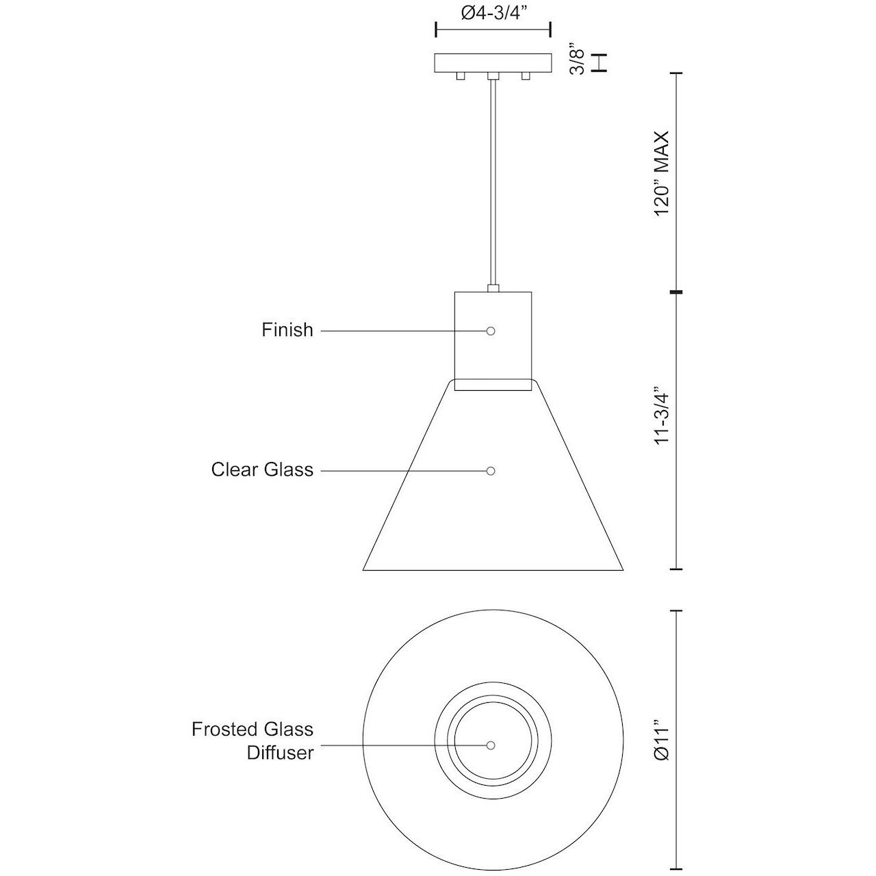 Vanier Pendant Ceiling Light