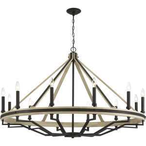 Sonoma 12 Light 47.75 inch Dark Bronze Chandelier Ceiling Light