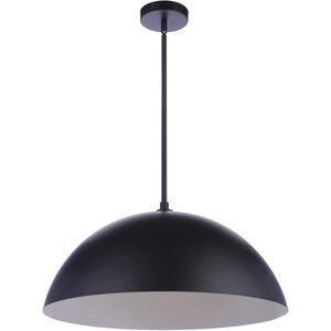 Sculptural Statement LED 23.25 inch Flat Black Pendant Ceiling Light