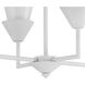 Pinellas 6 Light 50 inch White Plaster Linear Chandelier Ceiling Light, Design Series