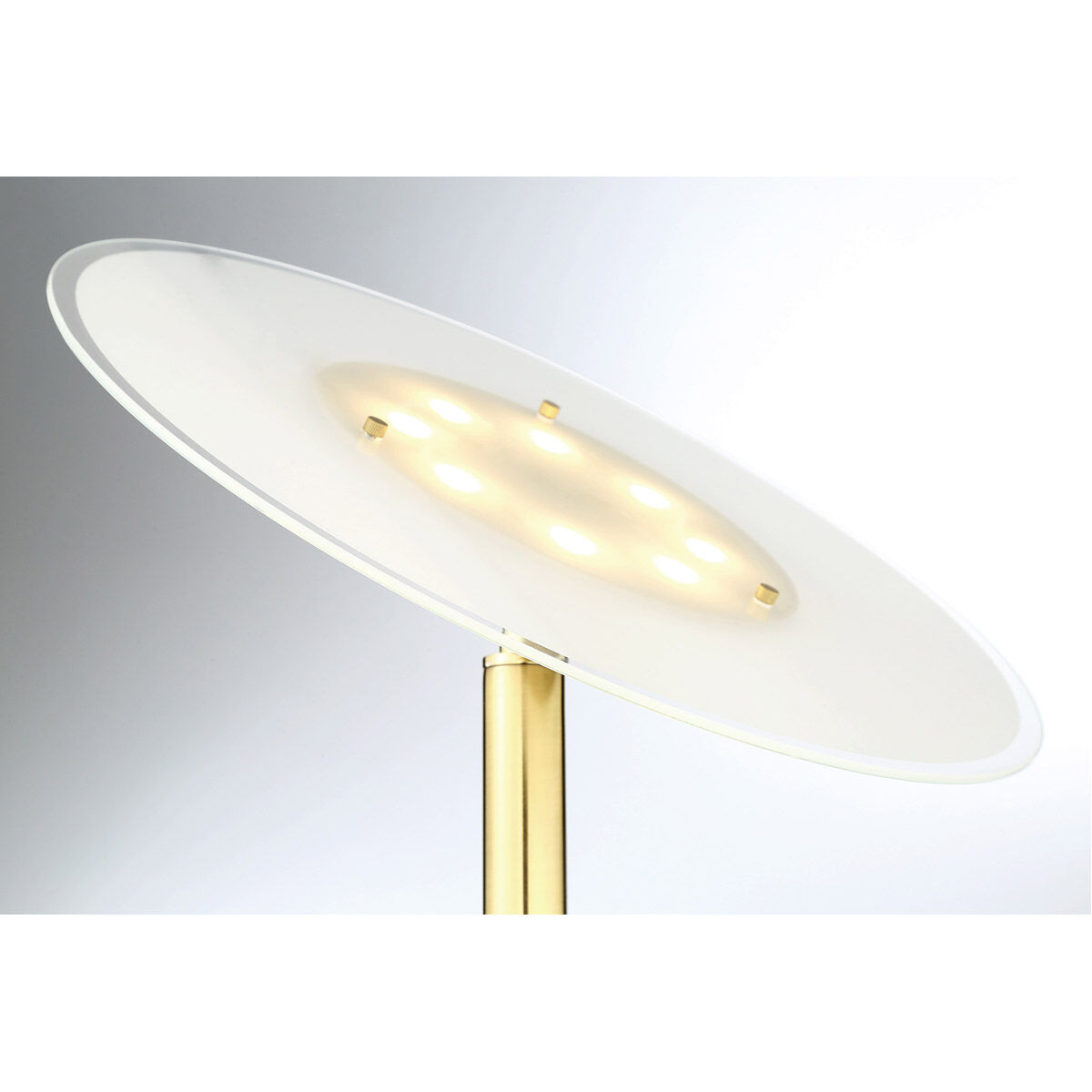 Tampa 71 inch 36 watt Satin Brass Floor Lamp Portable Light