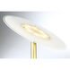 Tampa 71 inch 36 watt Satin Brass Floor Lamp Portable Light