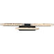 Valira LED 35.5 inch Black Vanity Light Wall Light