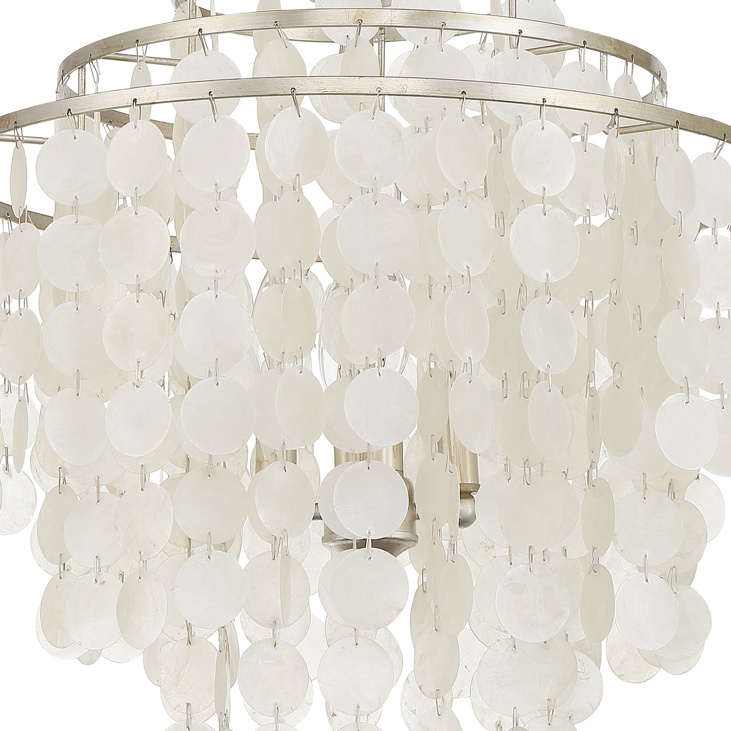 Brielle 4 Light 18 inch Antique Silver Chandelier Ceiling Light