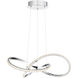 Rumi 19 inch Polished Chrome Pendant Ceiling Light