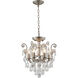 Canada 6 Light 16 inch Pewter Chandelier Ceiling Light, Pewter Frame
