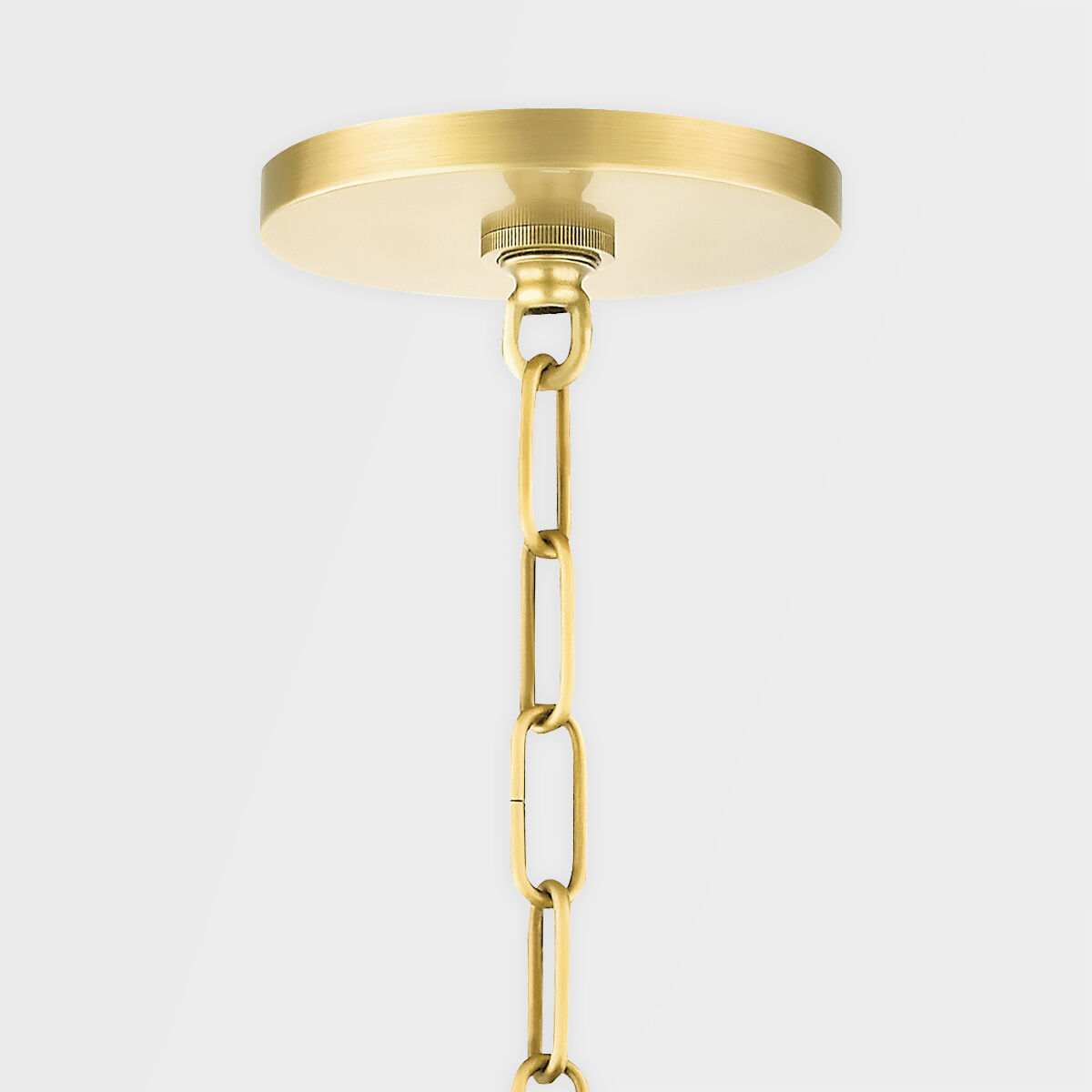 Brigitte 6 Light 25 inch Aged Brass Chandelier Ceiling Light