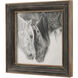 Custom Black And White Horses 32 X 32 inch Horses Print