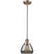 Franklin Restoration Fulton 1 Light 7 inch Antique Copper Mini Pendant Ceiling Light in Incandescent, Plated Smoke, Franklin Restoration