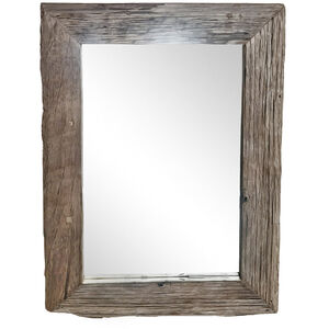 Rustic 48 X 35 inch Brown Wall Mirror