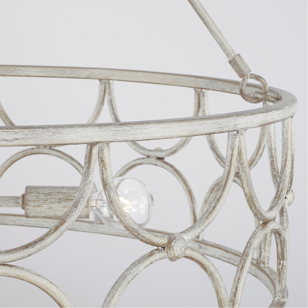 Ricci 4 Light 30 inch Winter White Pendant Ceiling Light