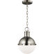 TOB by Thomas O'Brien Hanks 1 Light 8.13 inch Antique Brushed Nickel Pendant Ceiling Light
