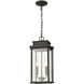 Braddock 2 Light 10 inch Architectural Bronze Outdoor Pendant