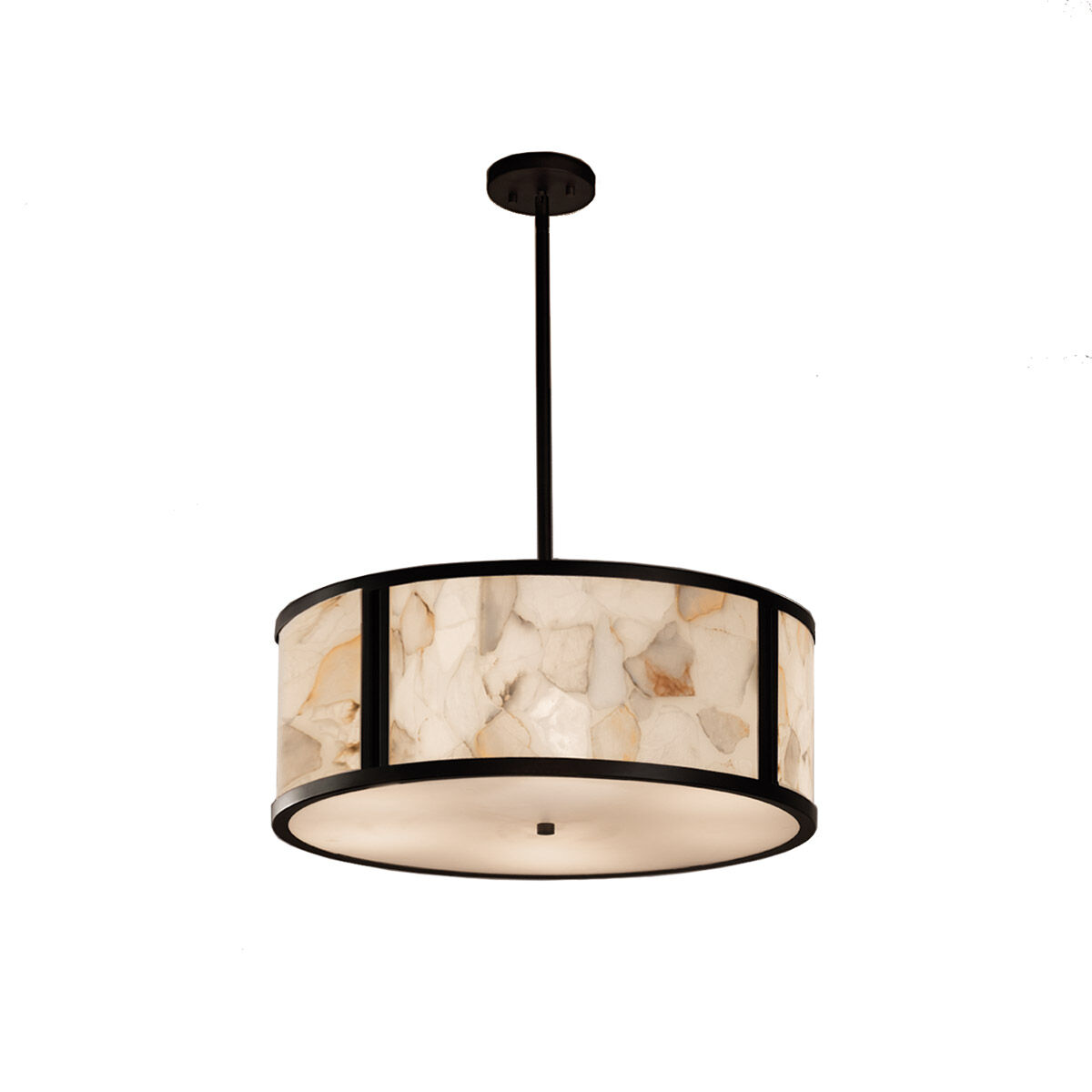 Alabaster Rocks LED 24 inch Polished Chrome Pendant Ceiling Light in 5000 Lm LED