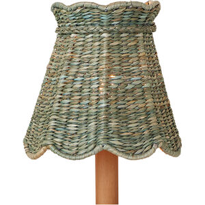 Annabelle Teal 6 inch Tapered Chandelier Shade, Suzanne Duin Collection