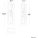 Beyond Mirage LED 4.25 inch Black Wall Sconce Wall Light, Beyond