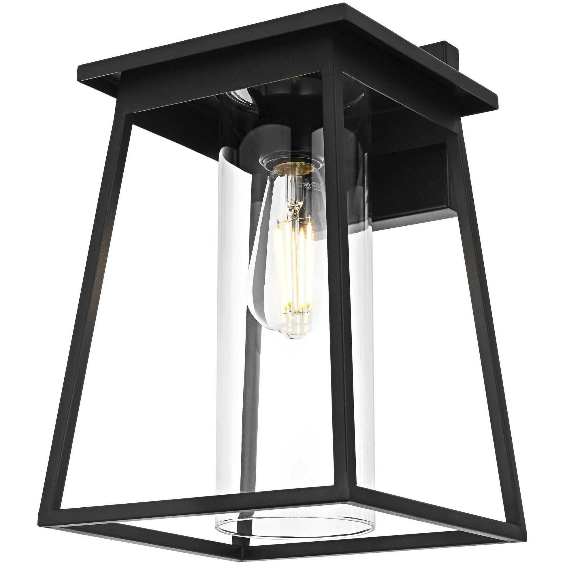 Lambert 1 Light 14 inch Black Outdoor Wall Sconce