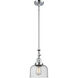 Franklin Restoration Bell LED 8 inch Polished Chrome Mini Pendant Ceiling Light in Seedy, Franklin Restoration