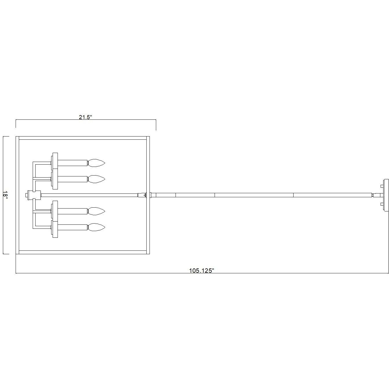 Gaultier 6 Light 18 inch Matte Black and Mondern Gold Chandelier Ceiling Light in Matte Black and Modern Gold