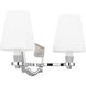 AH by Alexa Hampton Paisley 2 Light 14.5 inch Polished Nickel Vanity Light Wall Light
