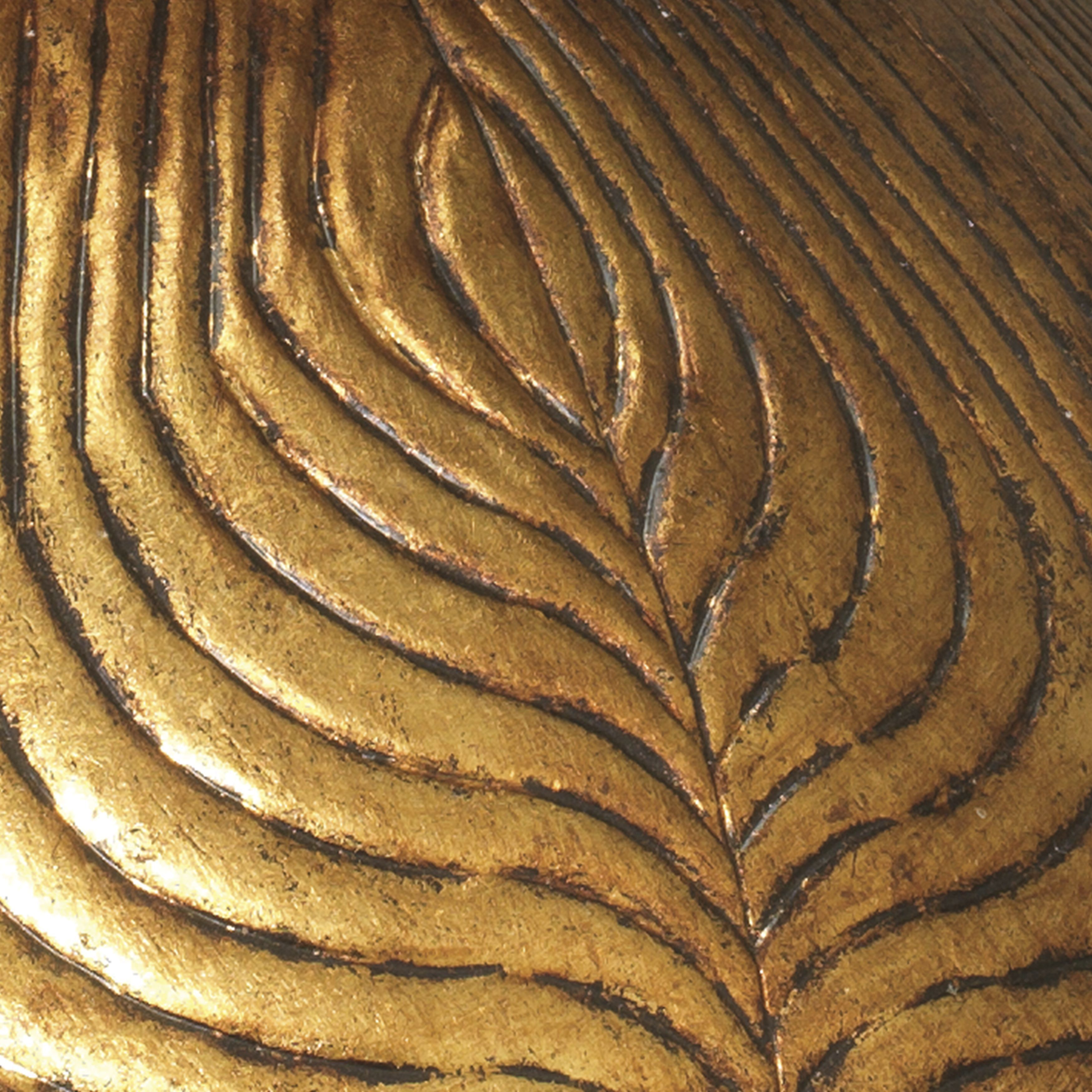 Flowering Lotus 1 Light 20 inch Antique Gold Pendant Ceiling Light