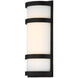 Latitude LED 14 inch Black Outdoor Wall Light, dweLED