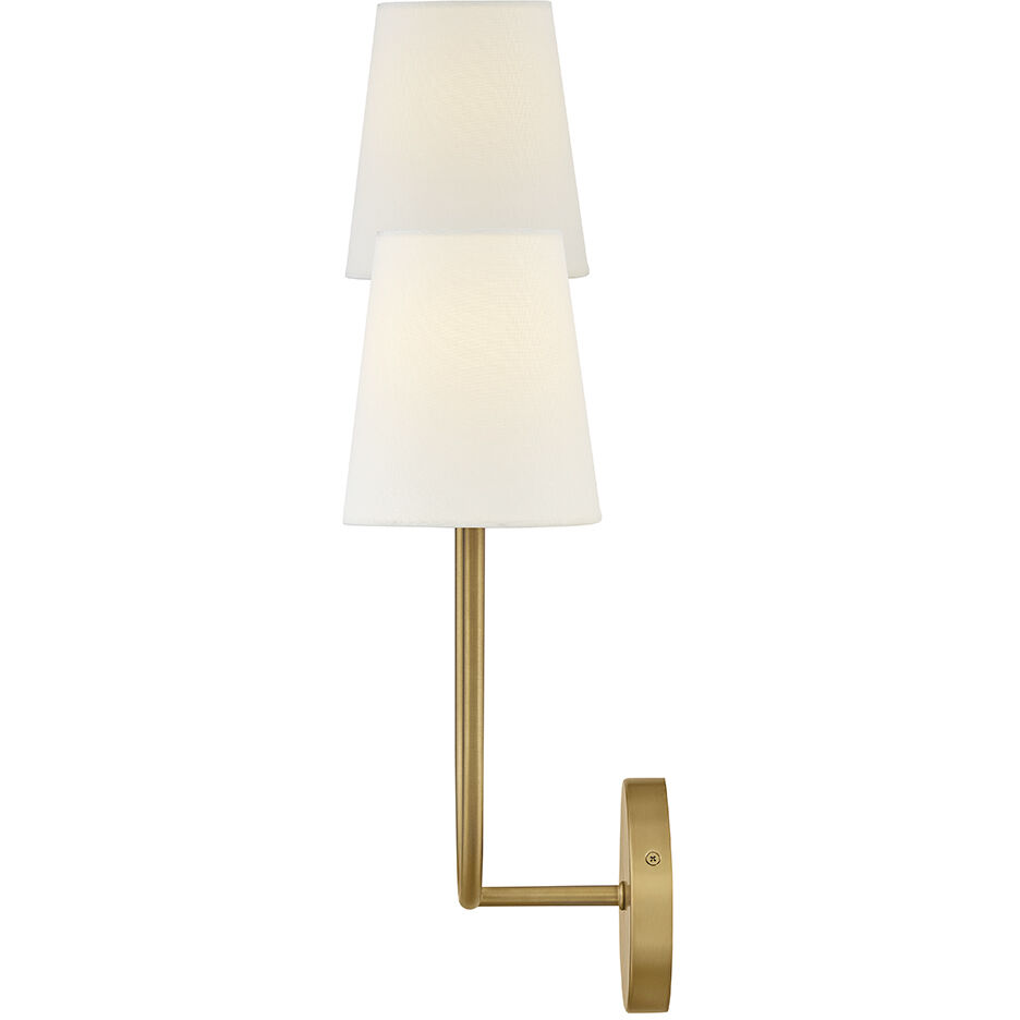 Cora Sconce Wall Light in Lacquered Brass