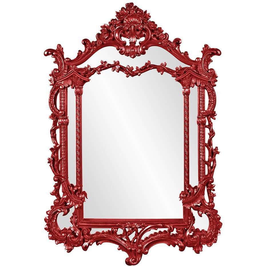 Arlington 49 X 34 inch Glossy Red Wall Mirror