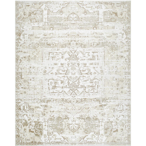 Lille 108 X 72 inch Light Silver / Ash / Off-White / Slate Grey Taupe / Pearl Handmade Rug in 6 x 9