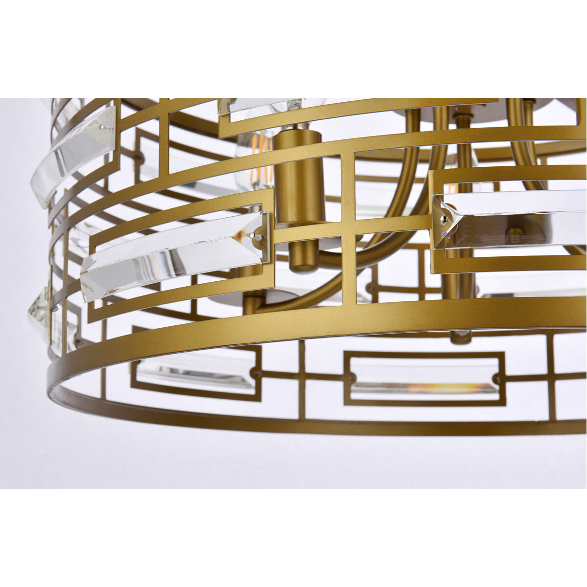 Kennedy 5 Light 19 inch Brass Pendant Ceiling Light