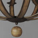 Basque 8 Light 32 inch Driftwood and Anthracite Chandelier Ceiling Light