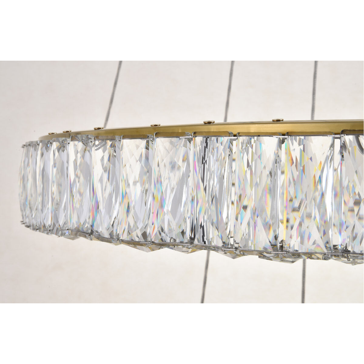 Monroe LED 42 inch Gold Chandelier Ceiling Light