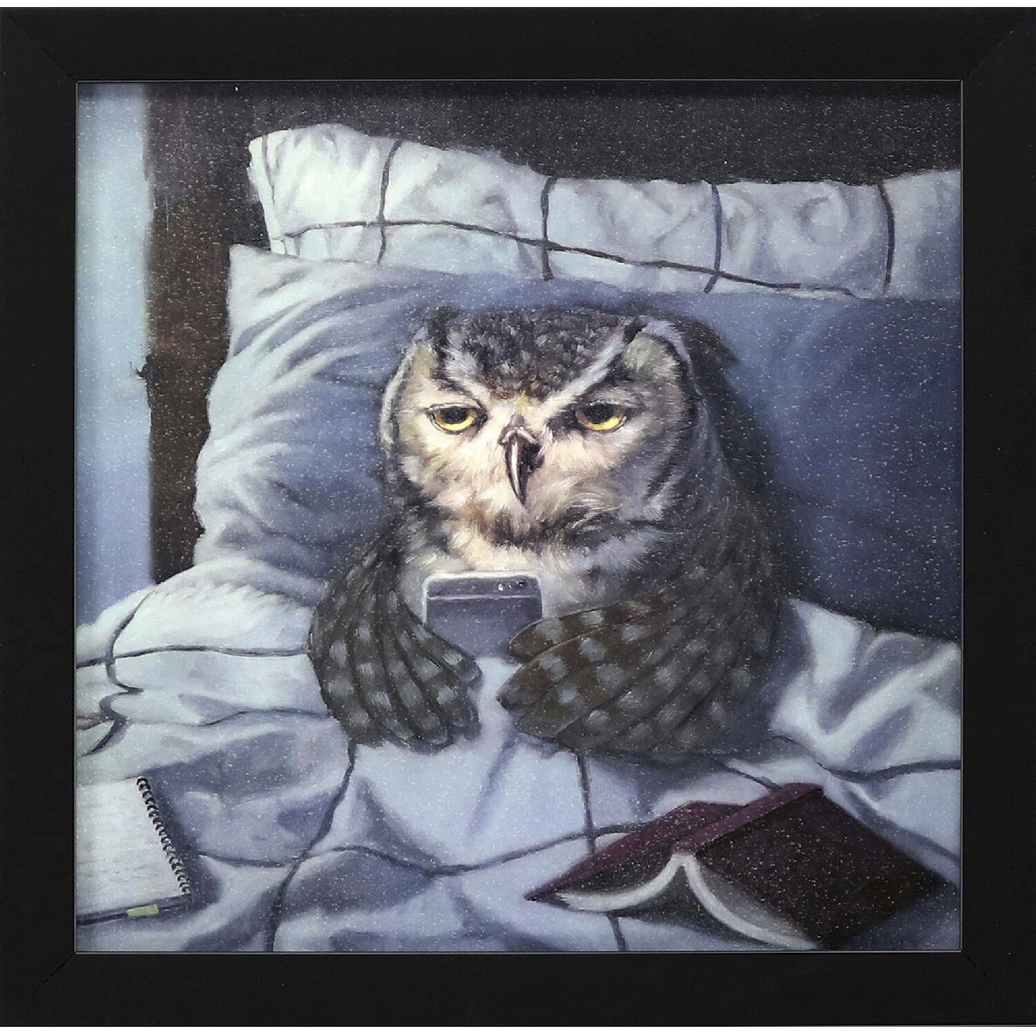 Animals 11 X 11 inch Non-Glass Framed Art, Propac