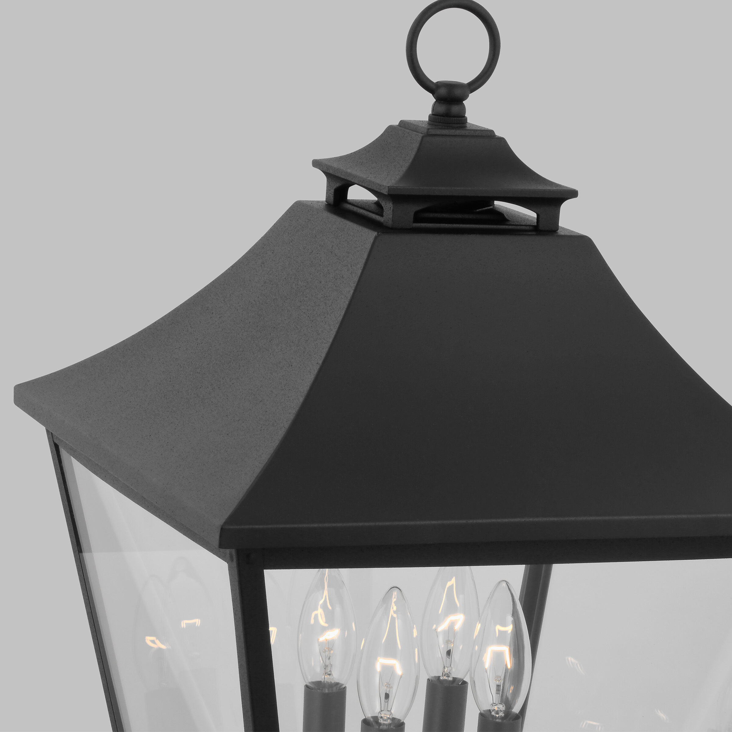 Sean Lavin Galena 4 Light 29 inch Textured Black Outdoor Post Lantern