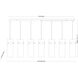 Fontaine Linear Chandelier Ceiling Light in Matte Black